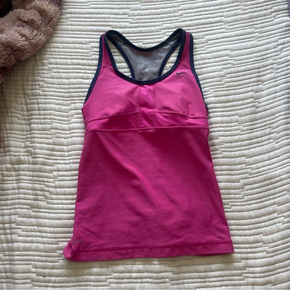 Nike Neon Pink Running Tank - Picture 2 of 6
